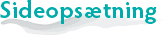 Sideopsætning og sidelayout