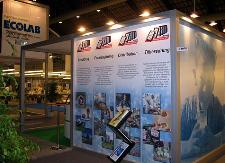 Ecolab, Storformatprint stof og folie 2 stk. 3x3 mtr.
