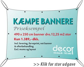 Kæmpebannere til lav pris