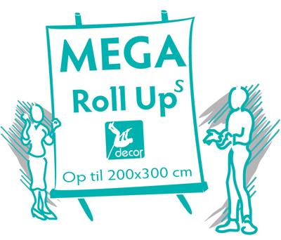 MEGA Roll-up standere i kæmpe Format - XL Roll-ups