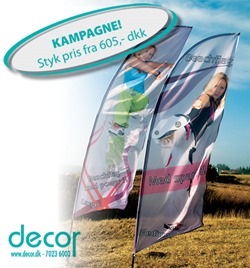 Billige Beachflag - kampagnepris - klik for stor udgave